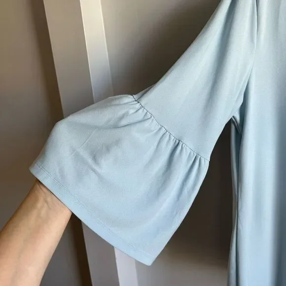 Vince Camuto Square Neck/Bell Sleeve Blouse - Picture 3 of 7